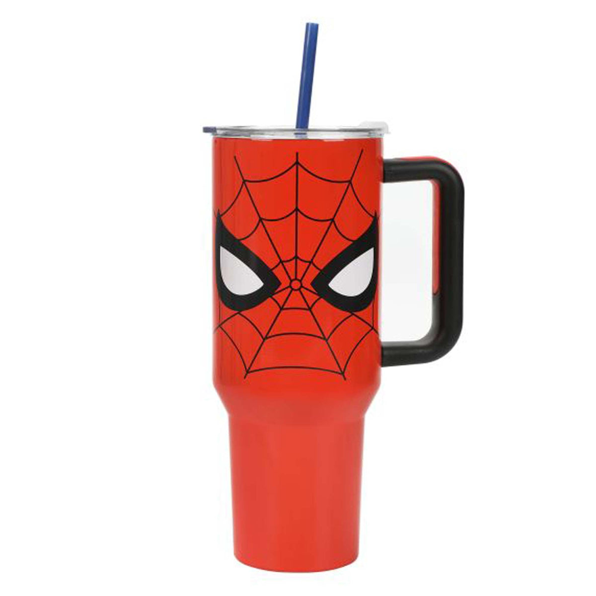 BIOWORLD Kids Birthday Spider-Man Stainless Steel Tumbler with Straw, Marvel, 40 Oz, 1 Count 198422177179