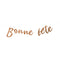 BK-Cowry Ningbo Trading CO Ltd General Birthday Rose Gold "Bonne Fête" Foil Letter Banner, 94 Inches, 1 Count