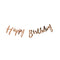 BK-Cowry Ningbo Trading CO Ltd General Birthday Rose Gold Happy Birthday Foil Letter Banner, 94 Inches, 1 Count