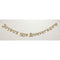 BK-Cowry Ningbo Trading CO Ltd Wedding Anniversary Gold "Joyeux 50e Anniversaire" Letter Banner, 94 Inches, 1 Count