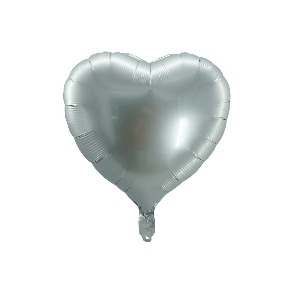 BOOMBA INTERNATIONAL TRADING CO,. LTD Balloons Satin Luxe Silver Heart Shaped Foil Balloon, 18 Inches, 1 Count 810120716756