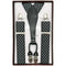 BUY4STORE Costume Accessories Black & White Suspender for Adults 000001102414