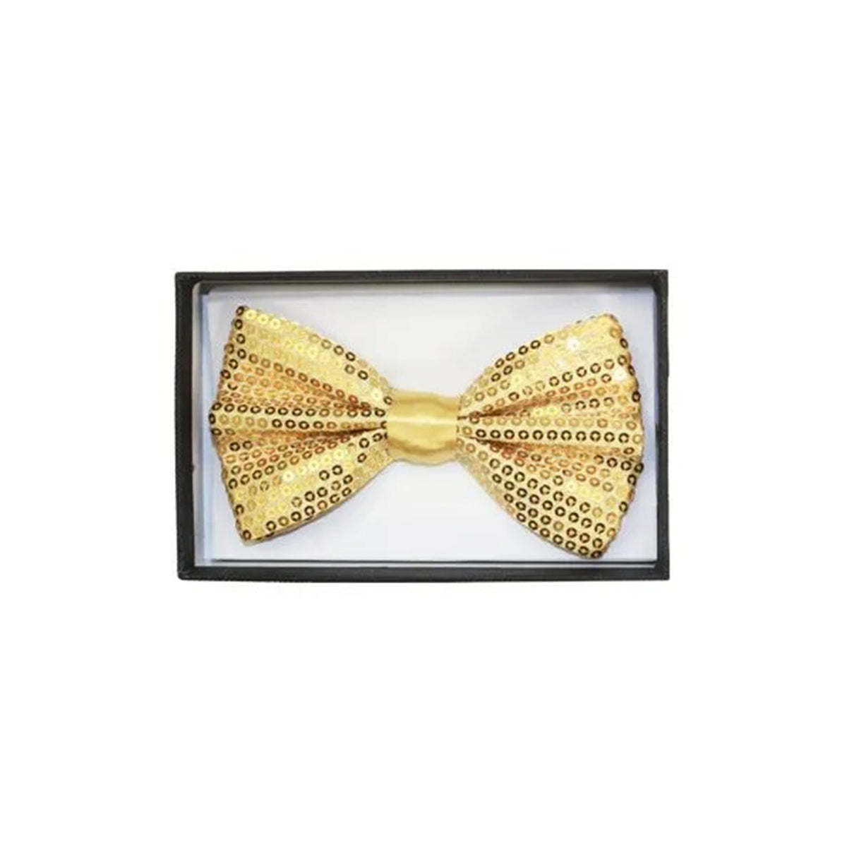 BUY4STORE Costume Accessories Gold sequin bow tie 410000989395