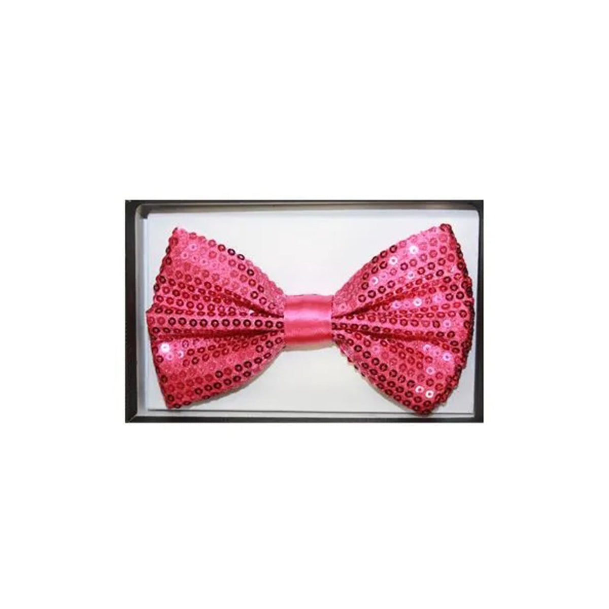 BUY4STORE Costume Accessories Pink sequin bow tie 410000989463