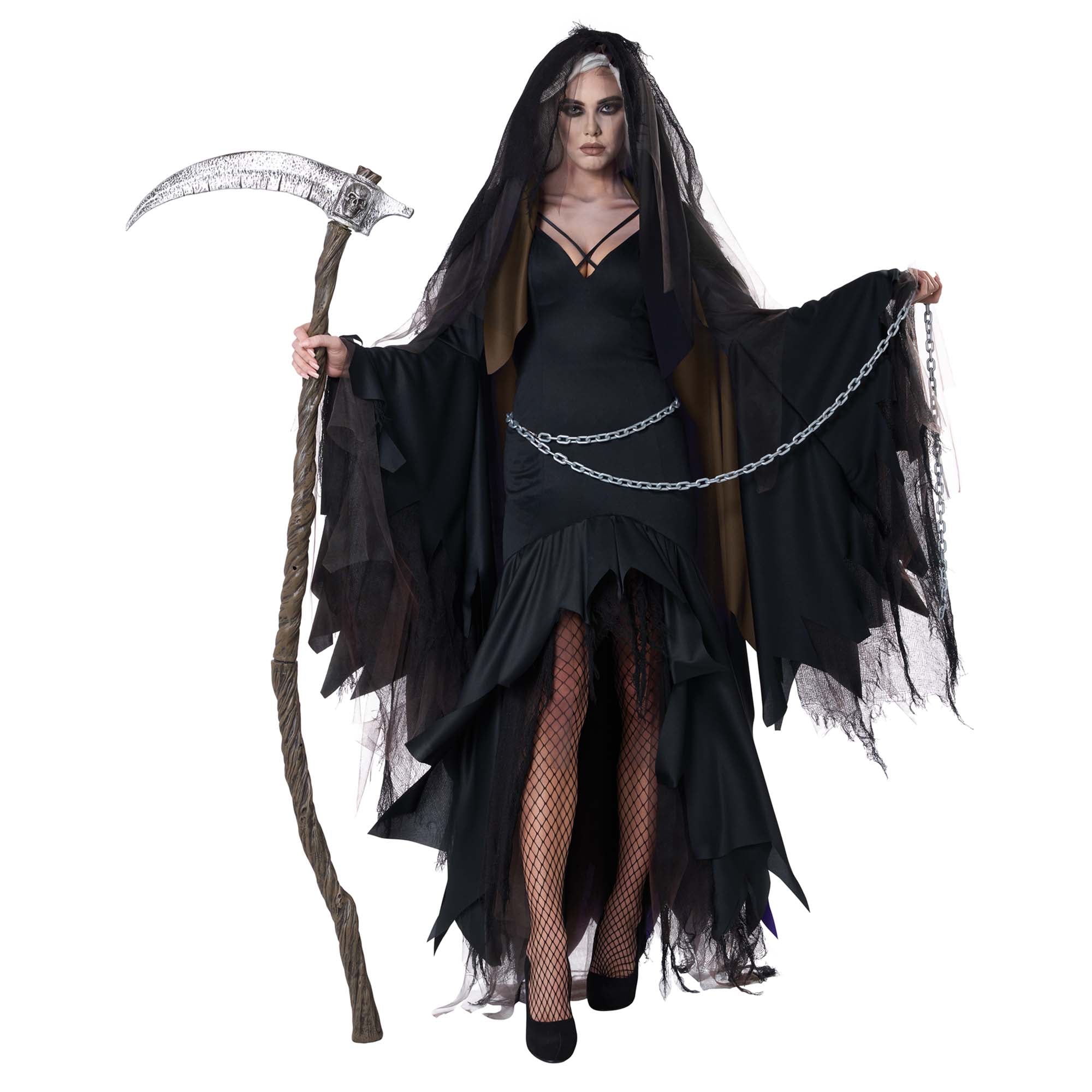 Drop Dead Gorgeous Reaper Costume for Adults | Party Expert