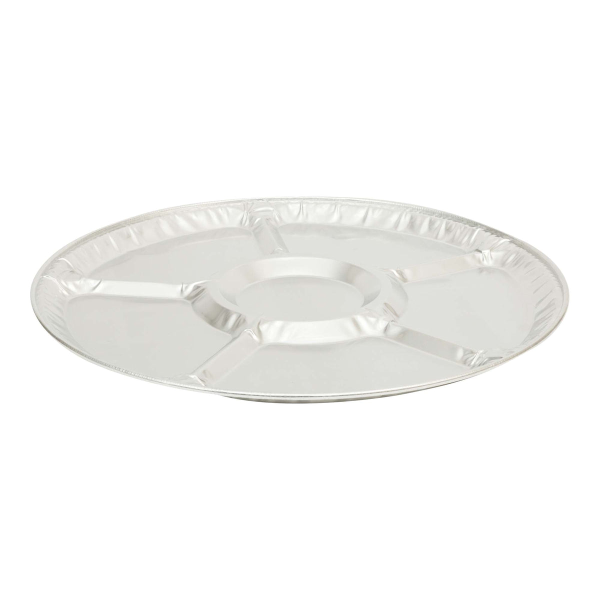 CONGLOM Disposable-Plasticware Aluminum Serving Trays with Compartments, 16 Inches, 1 Count