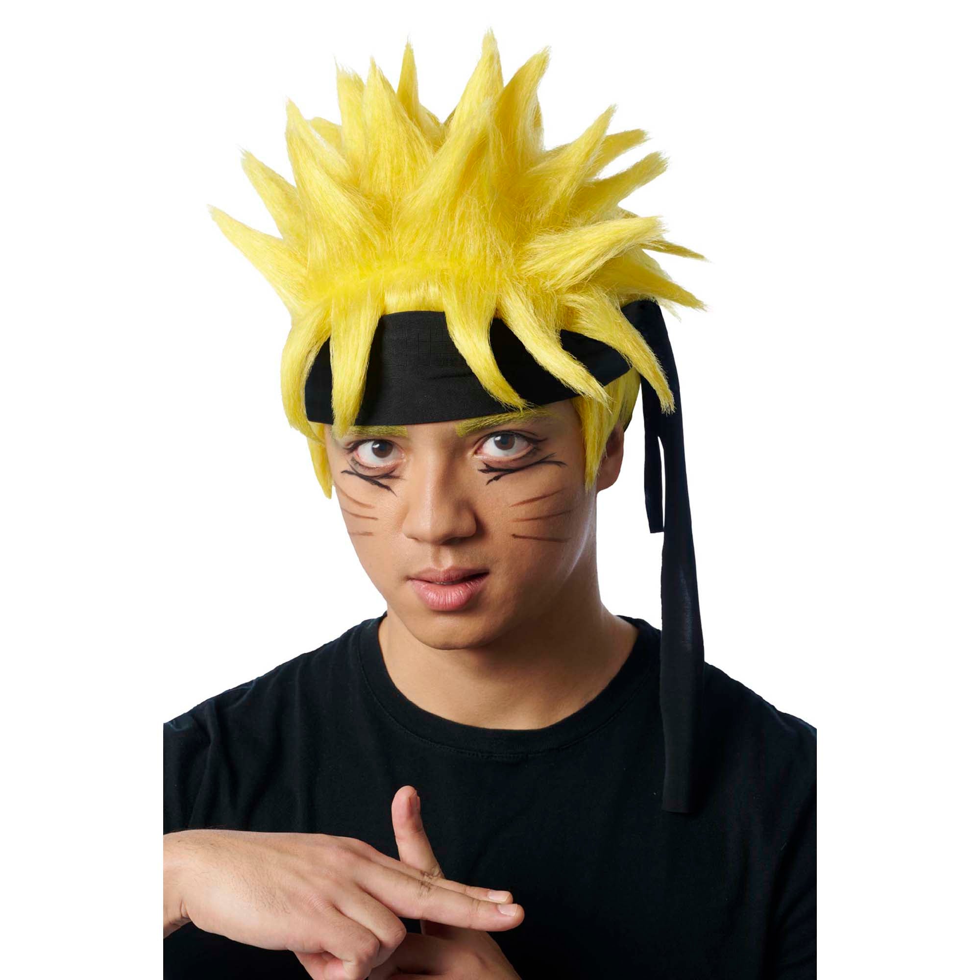 Ninja Yellow Wig for Adults Party Expert