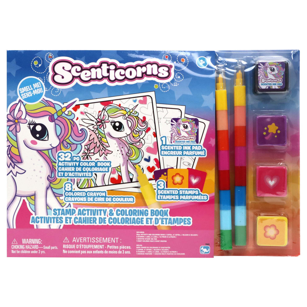 DANAWARES Kids Birthday Scenticorns Unicorn Stamping and Colouring Book, 1 Count 059562870453