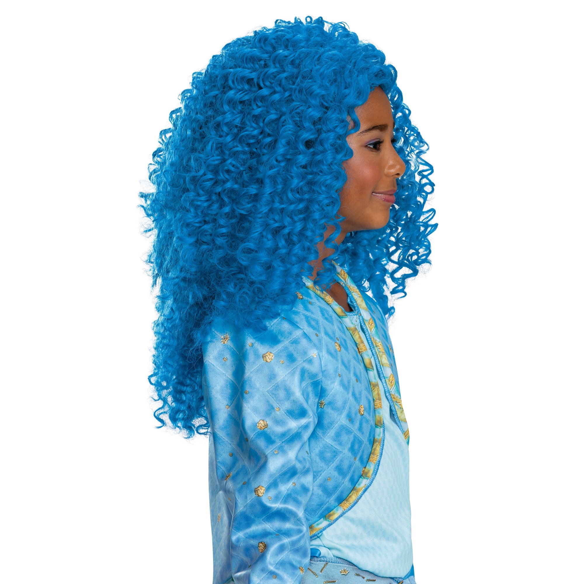 Blue costume wig best sale