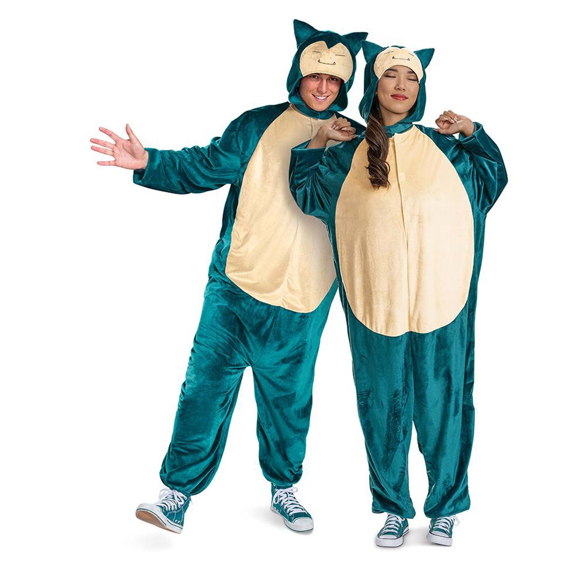 DISGUISE (TOY-SPORT) Costumes Pokémon Snorlax Jumpsuit Costume for Adults, Teal Jumpsuit