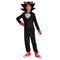 DISGUISE (TOY-SPORT) Costumes Shadow Costume for Kids, Sonic the Hedgehog, Black Hooded Jumpsuit