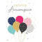 DISTRIBUTION INCOGNITO Greeting Cards Giant Birthday Card, "Joyeux Anniversaire" Balloons, 1 Count 3700572755656