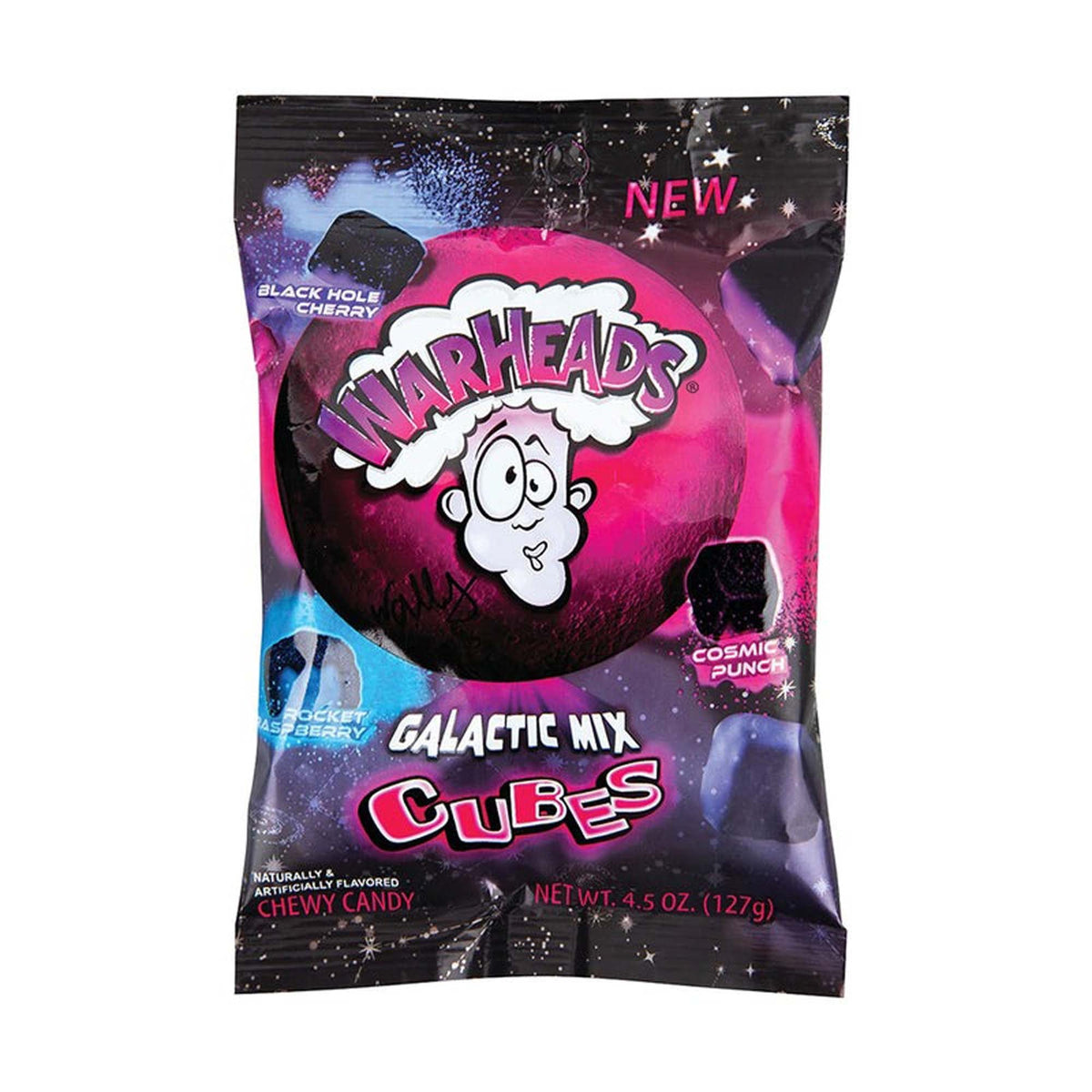 DISTRIBUTION JJ CANDY Impulse Buying Galactic Warhead Cubes Candies, 127g, 1 Count 032134239001