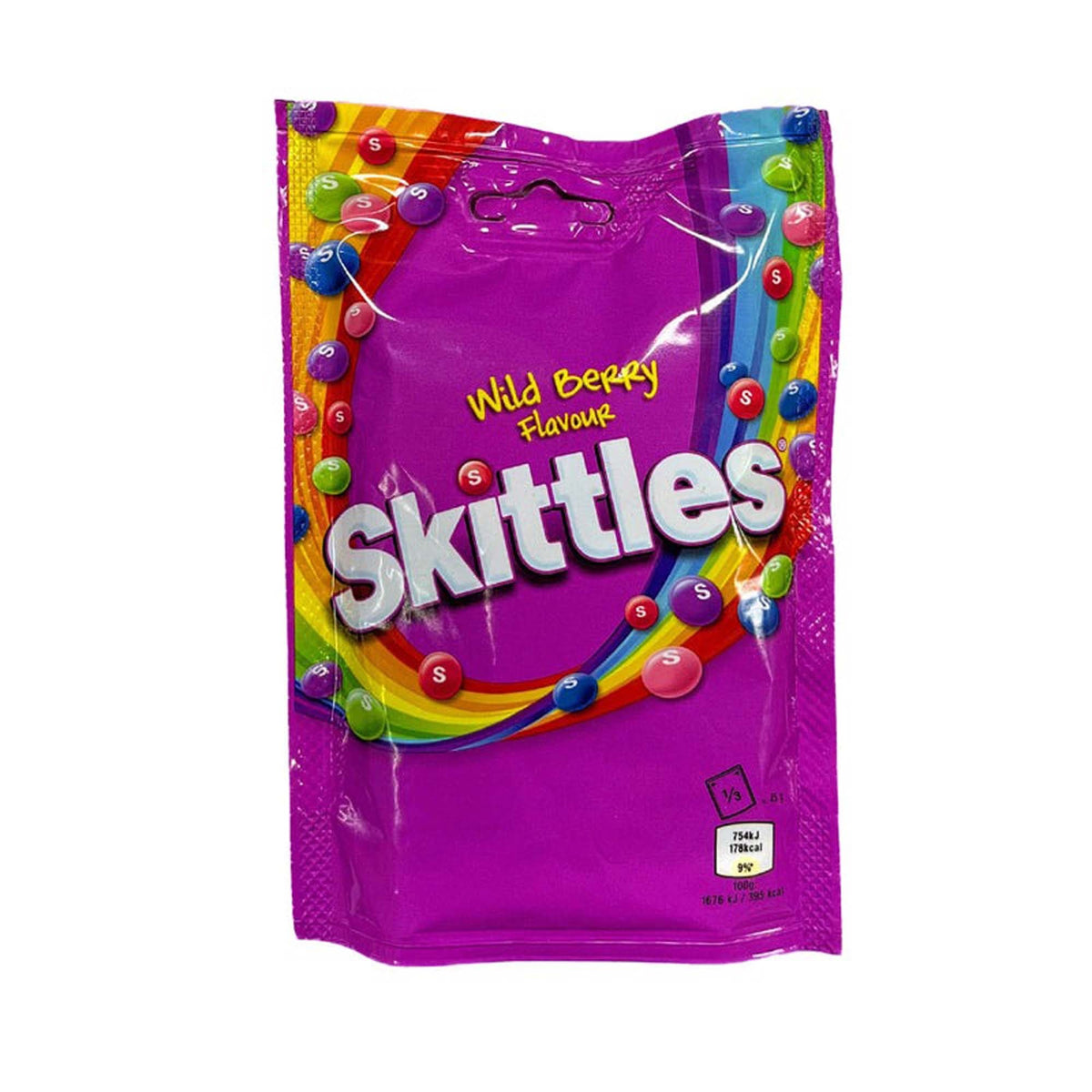 DISTRIBUTION JJ CANDY Impulse Buying Wild Berry Skittles Candies, 136g, 1 Count 4009900546041