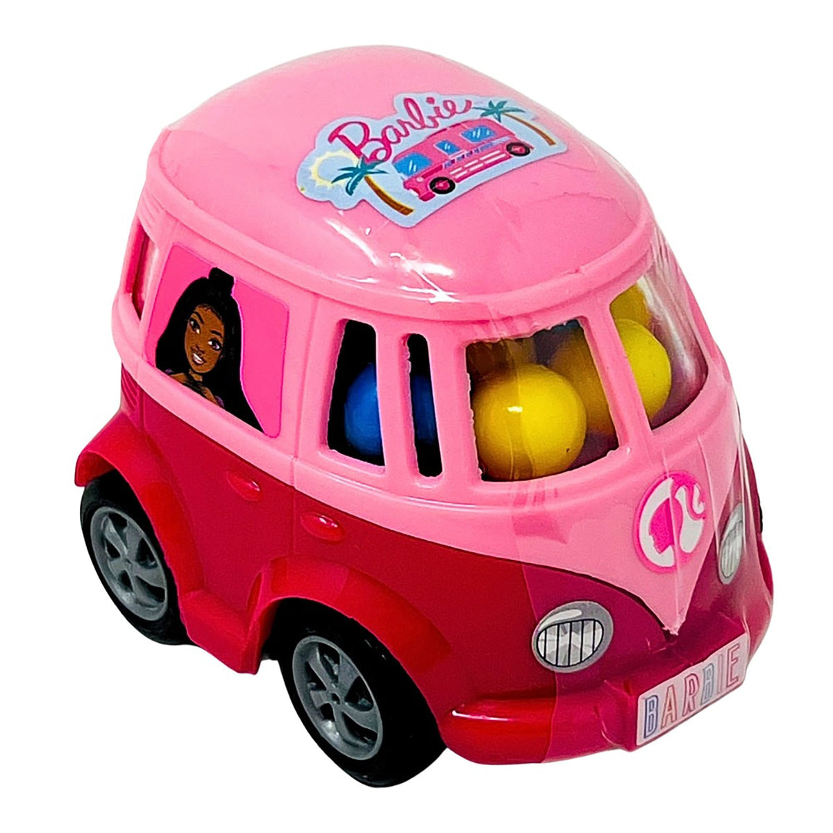 EXCLUSIVE CANDY & NOVELTY DISTRIBUTING LTD impulse buying Barbie Camper Car with Candy, 15g, 1 Count 060631929392