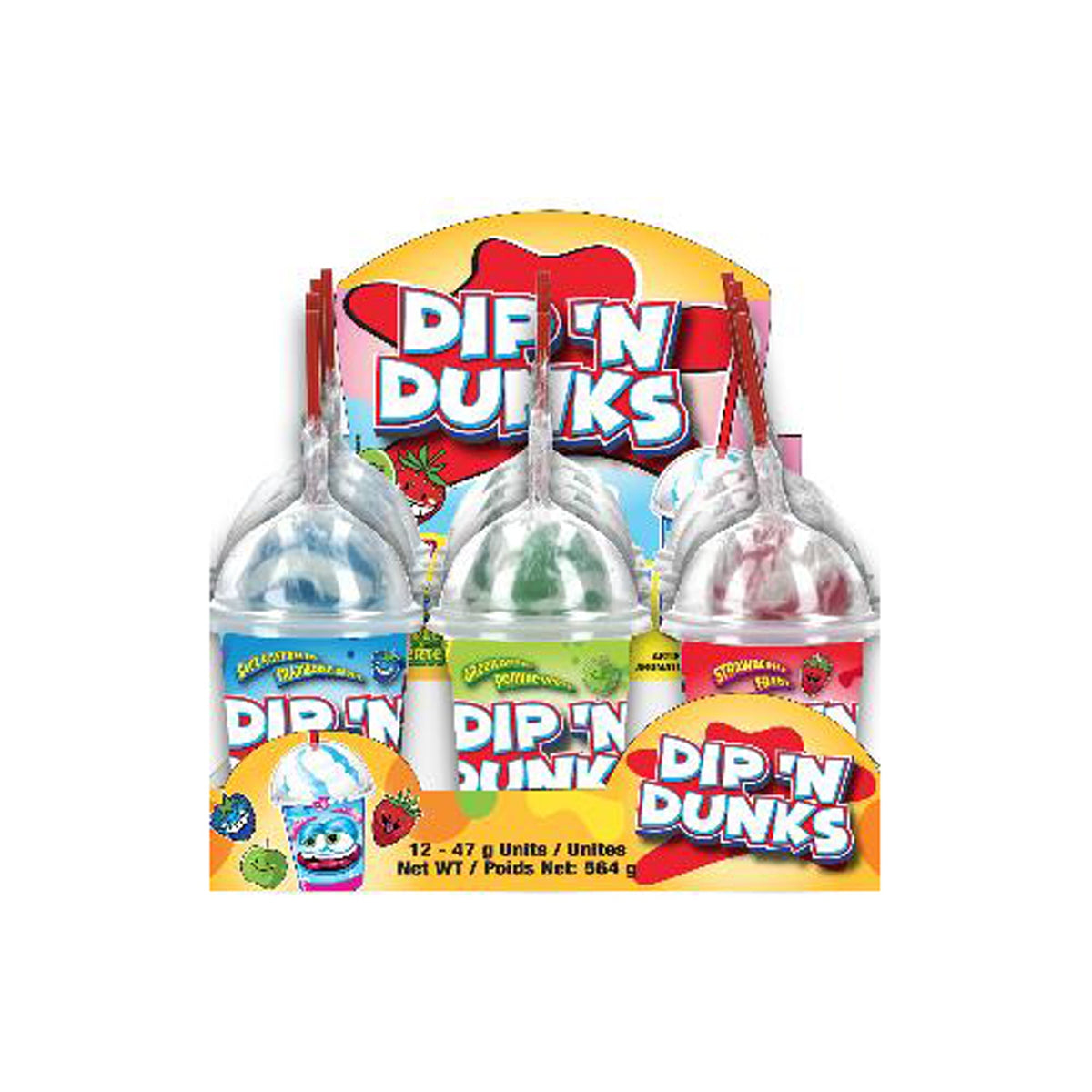 EXCLUSIVE CANDY & NOVELTY DISTRIBUTING LTD Impulse Buying Dip'n Dunks, Assortment, 1 Count