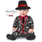 FUN WORLD Costumes Ghost Face Party Suit Costume for Toddlers, Jumpsuit