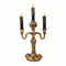 FUN WORLD Halloween Creepy Gold Candelabra With LED, 14 Inches, 1 Count 071765156660