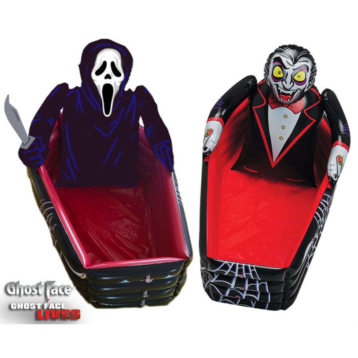 FUN WORLD Halloween Inflatable Coffin Cooler, Assortment, 1 Count