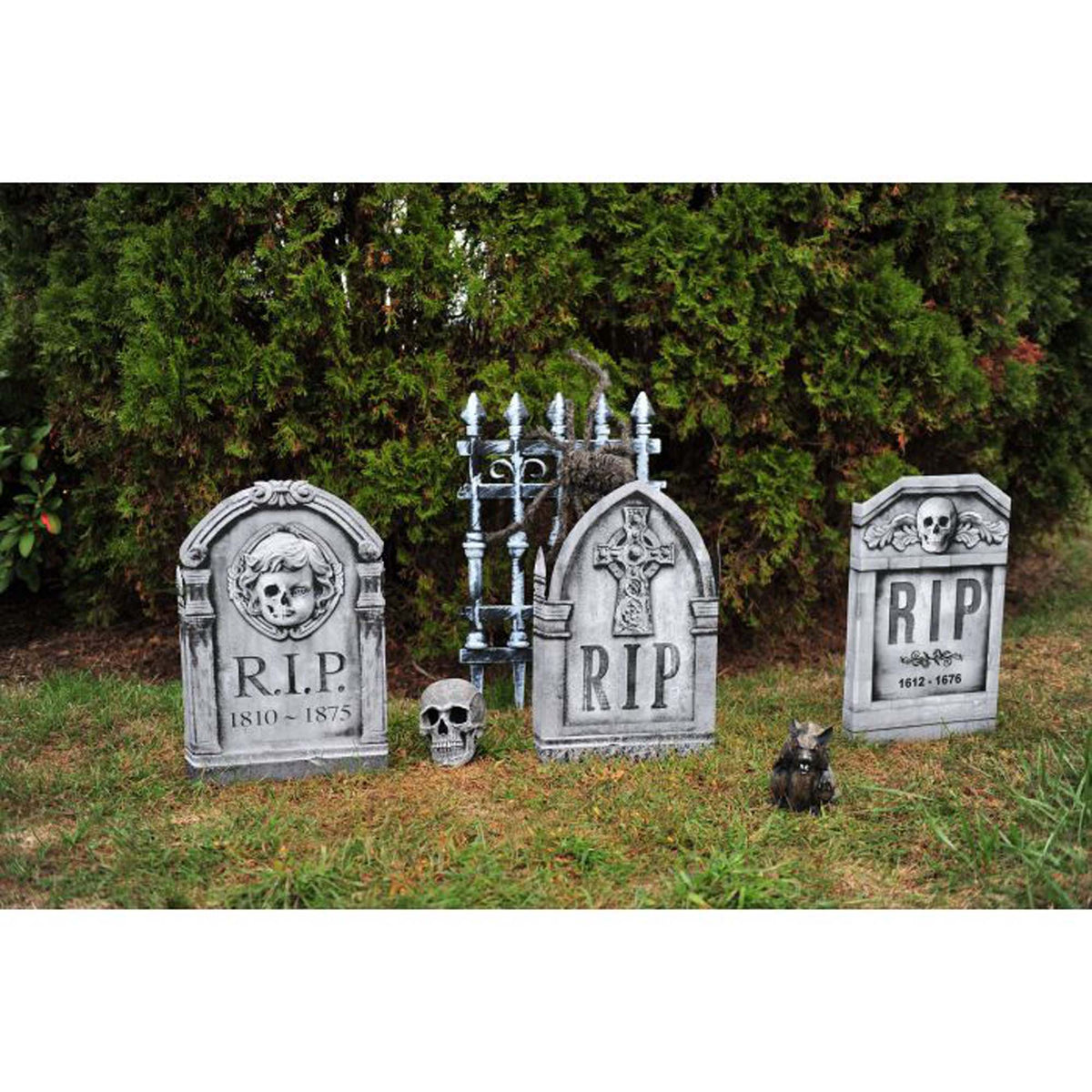 FUN WORLD Halloween Tombstone, Assortment, 22 Inches, 1 Count 071765128476