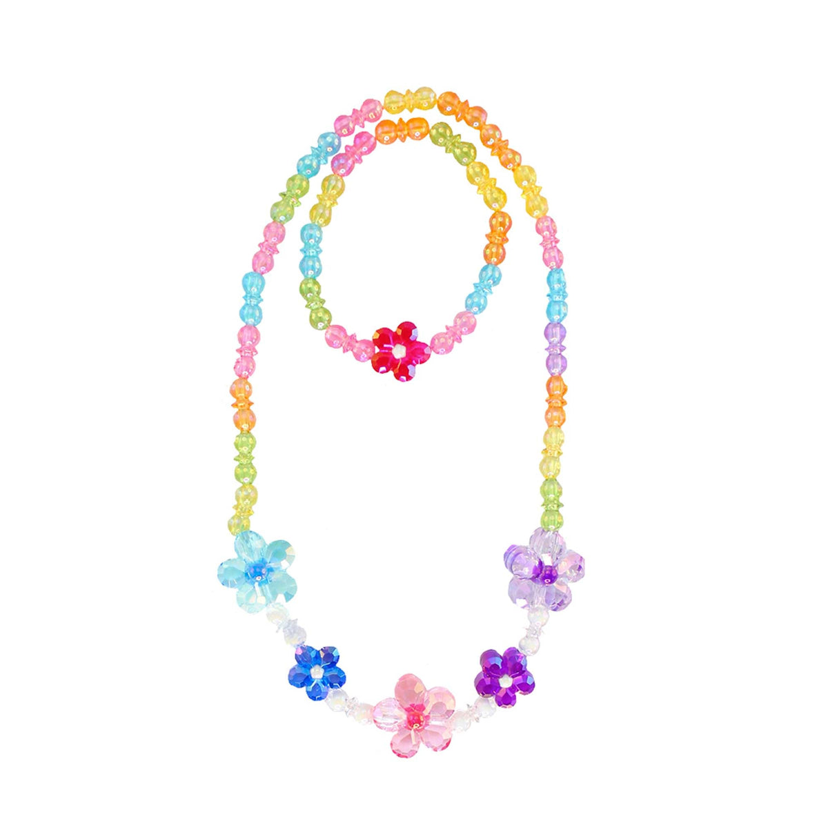 Great Pretenders Impulse Buying Blooming Beads Flower Necklace and Bracelet Set for Kids