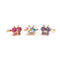 Great Pretenders Impulse Buying Boutique Butterfly Gem  Ring Set, 3 Count