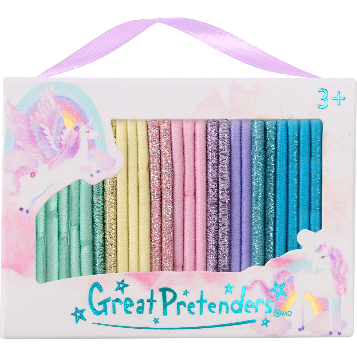 Great Pretenders impulse buying Over the Rainbow Hairties for Kids, 25 Count