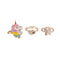 Great Pretenders Impulse Buying Unicorn and Butterfly Ring Set, 3 Count