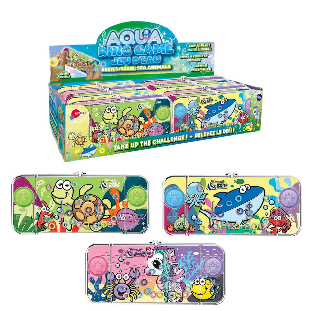 GROUPE RICOCHET Impulse Buying Aqua Ring Game, Sea Animal Series, Assortment, 1 Count