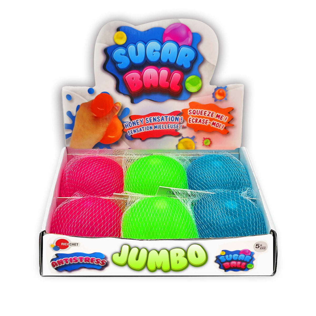 GROUPE RICOCHET Impulse Buying Jumbo Sugar Ball, Assortment, 1 Count 824464114123