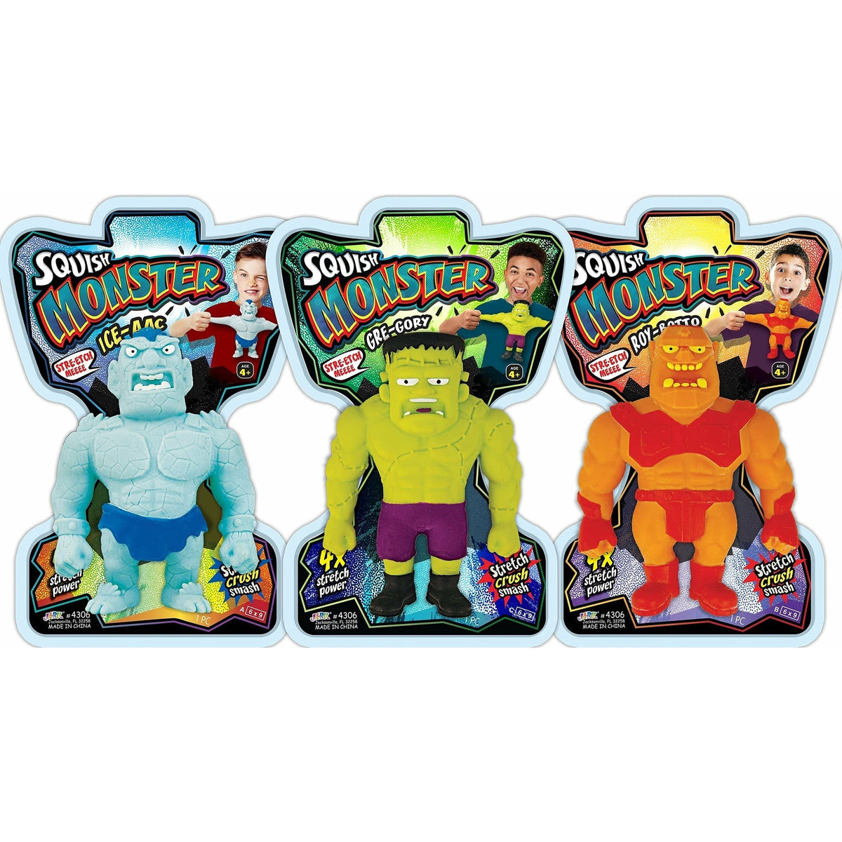 GROUPE RICOCHET Impulse Buying Squish Monster, Assortment, 1 Count 824464107767