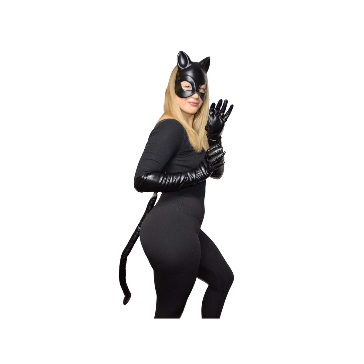 H M NOUVEAUTE LTEE Costume Accessories Leatherlike Cat Set for Adults, 1 Count