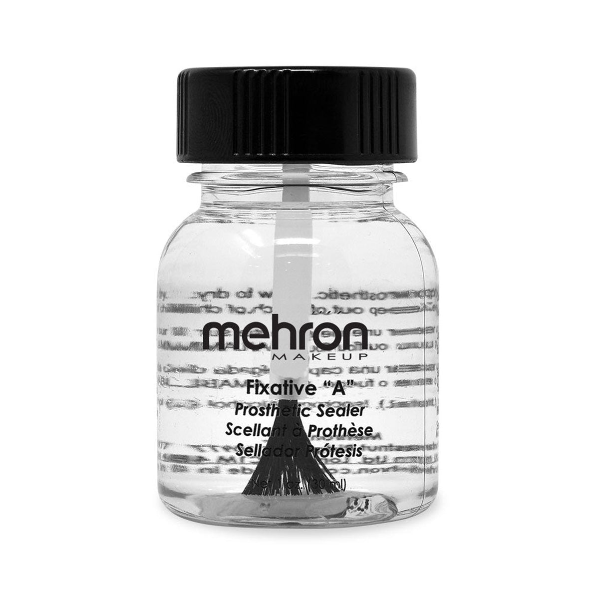 H M NOUVEAUTE LTEE Costume Accessories Mehron 3D Fixative Prosthetic Sealer with brush, 1 ounce 764294544212