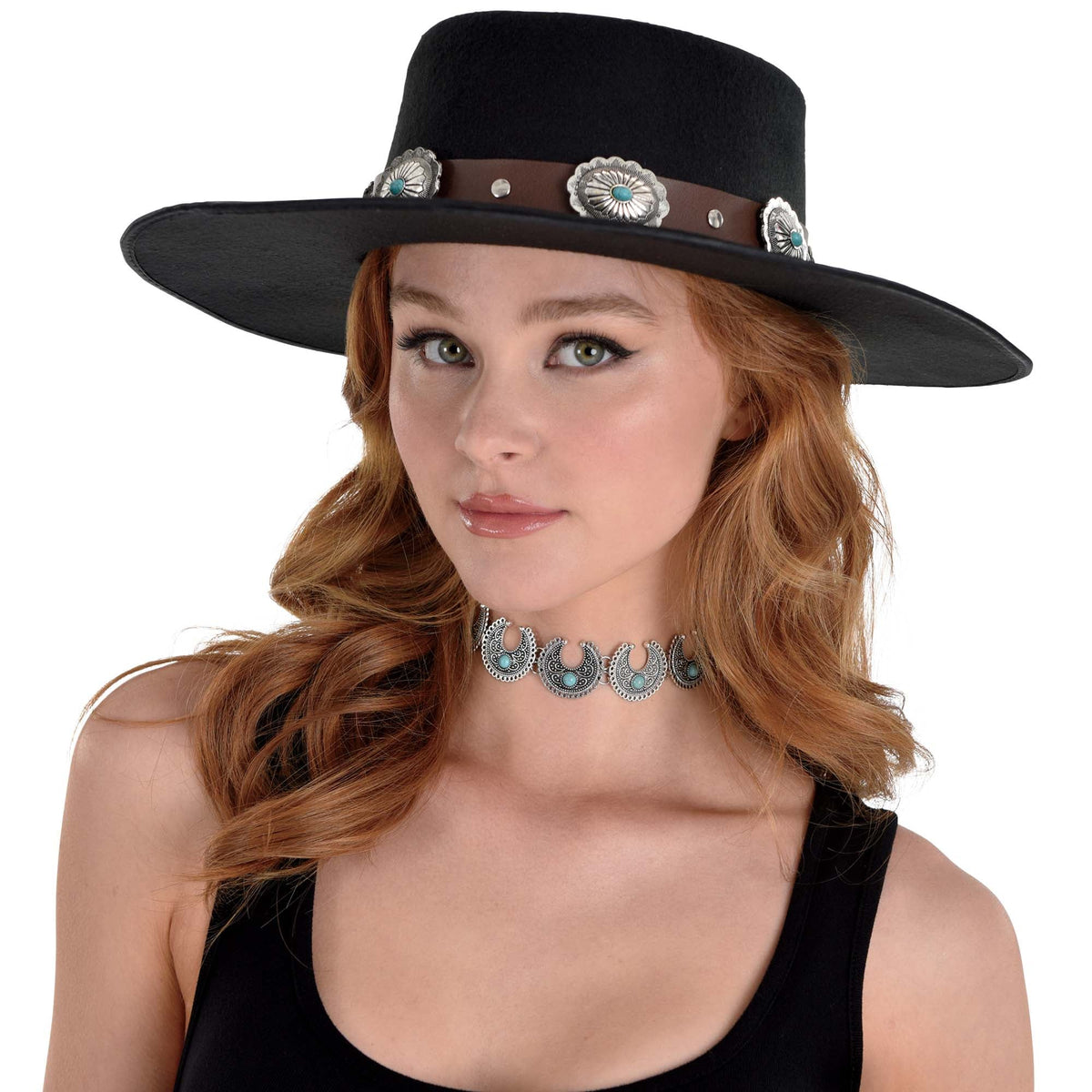 HALLOWEEN COSTUME CO. Costume Accessories Black Western Cowboy Hat for Adults