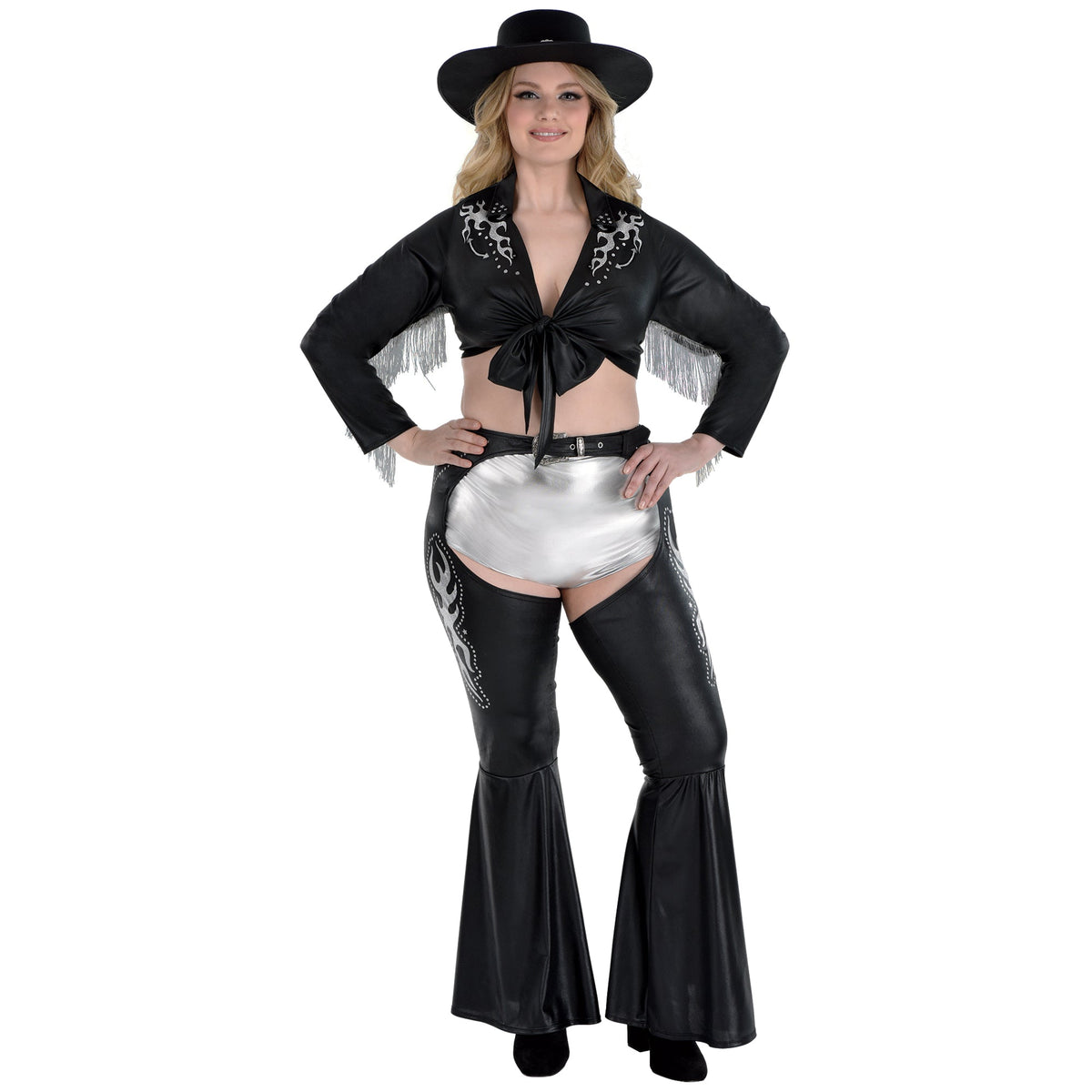 HALLOWEEN COSTUME CO. Costume Accessories Cowboy Glam Crop Top for Plus Size Adults 192937452240