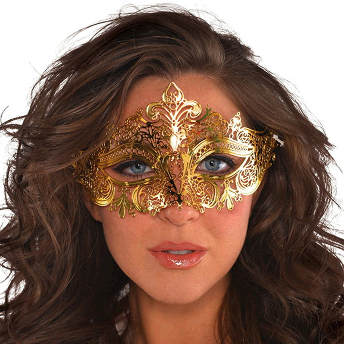 HALLOWEEN COSTUME CO. Costume Accessories Gold Filigree Mask 809801752909