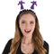HALLOWEEN COSTUME CO. Costume Accessories Purple Flying Bats Headbopper for Adults 192937339992