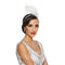 Hangzhou Youzhou import & Export Co. Costume Accessories 1920s White Feather Headband for Adults