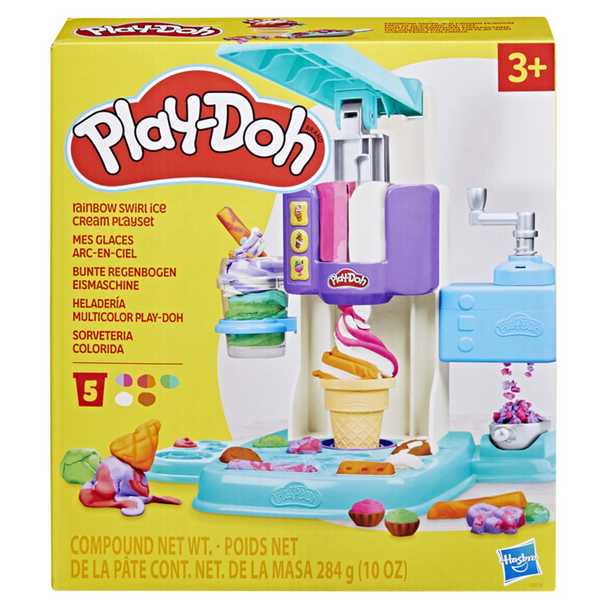 Play-Doh Rainbow Swirl Ice Cream Playset, 1 Count | Party Expert