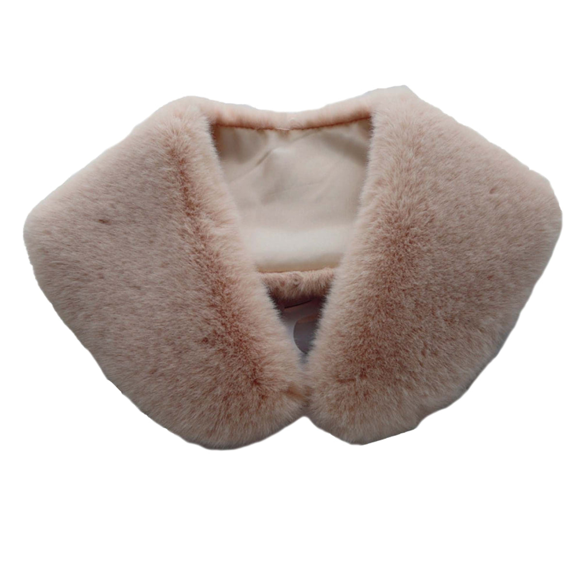 HMS NOUVEAUTE LTEE Costume Accessories Beige Faux Mink Stole Collar