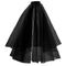 HMS NOUVEAUTE LTEE Costume Accessories Black Gothic Wedding Veil