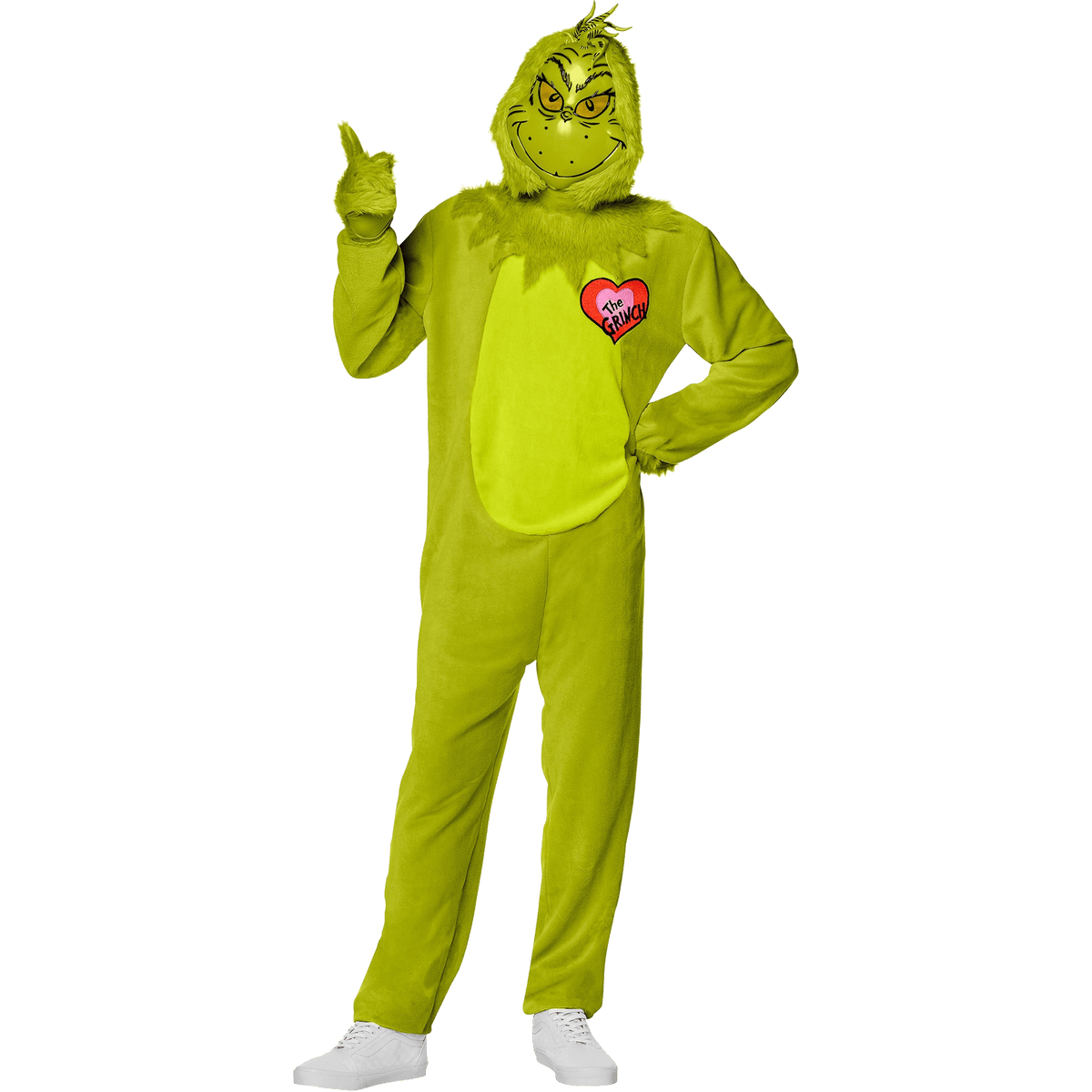 IN SPIRIT DESIGNS Christmas The Grinch Costume for Adults, Jumpsuit with Mask