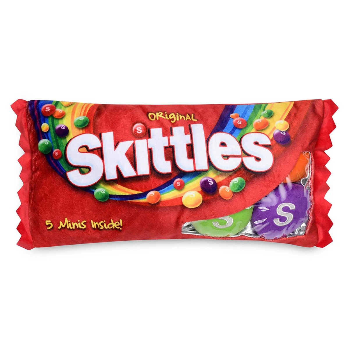 ISCREAM DIVISION Plushes Skittles Packaging Plush, 17 Inches, 1 Count 810094223809