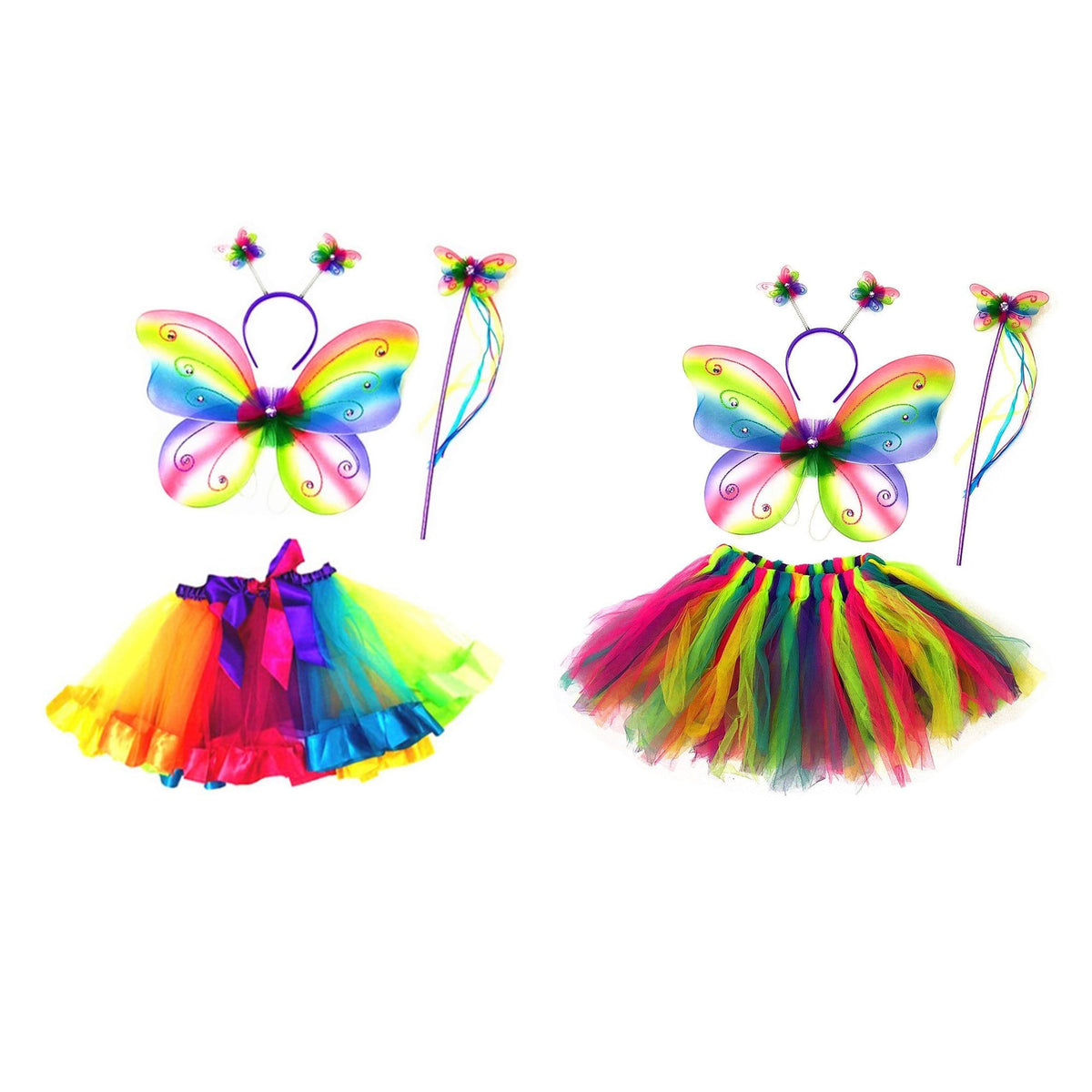 IVY TRADING INC. Costume Accessories Rainbow Fairy Costume Kit for Girls, Assortment, 1 Count 8336572190811