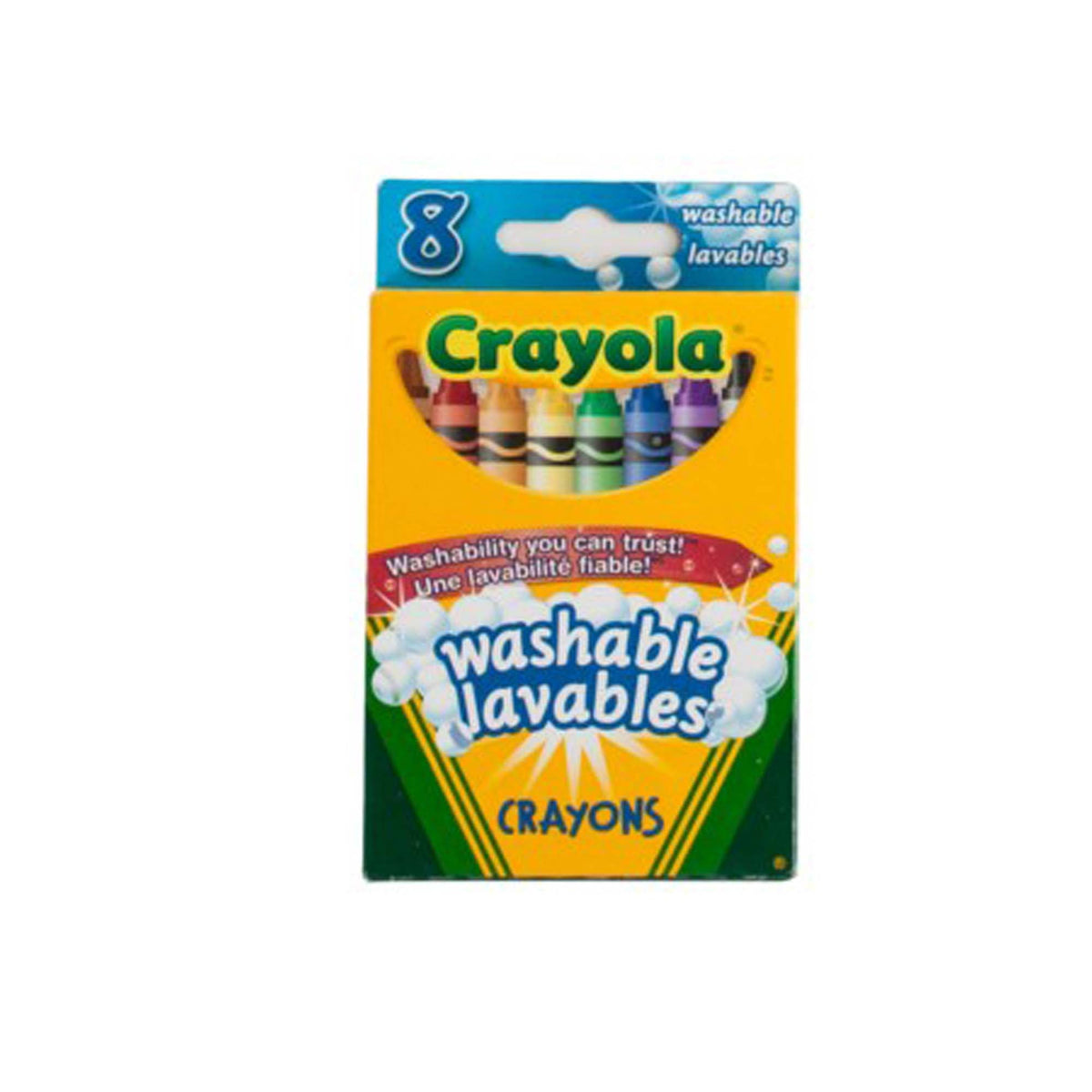 JOUET K.I.D. INC. Toys & Games Crayola Washable Crayons, 8 Count