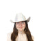 KBW GLOBAL CORP Costume Accessories Silver Swift Cowboy Hat for Adults