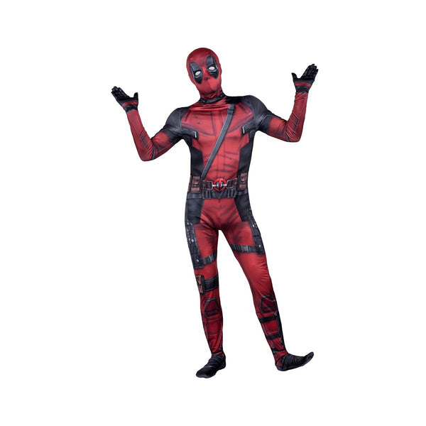 Marvel Halloween Lady Deadpool Costume Red full body spandex girl women  female Heros Deadpool Zentai Suit