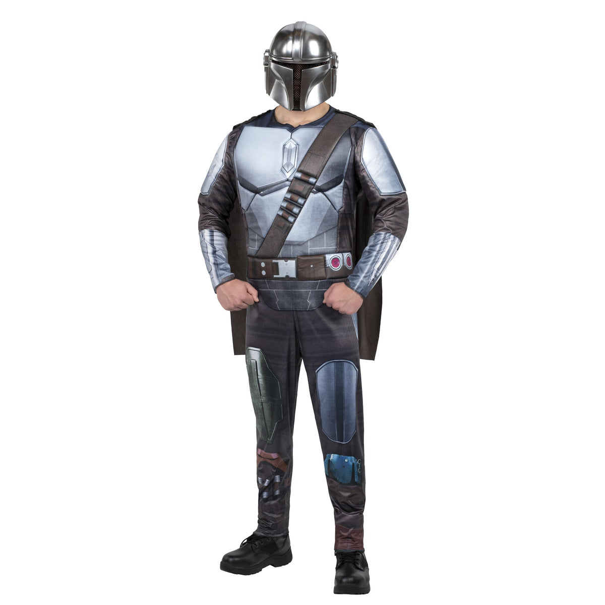 KROEGER Costumes Star Wars Mandalorian Qualux Costume for Adults, Jumpsuit and Cape