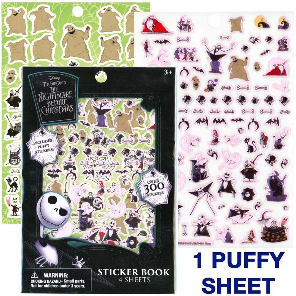 KURT S. ADLER INC Christmas Disney, Nightmare Before Christmas Sticker sheets, 1 Count