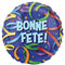 LE GROUPE BLC INTL INC Balloons "Bonne Fête" Round Supershape Balloon, 1 Count 026635458054